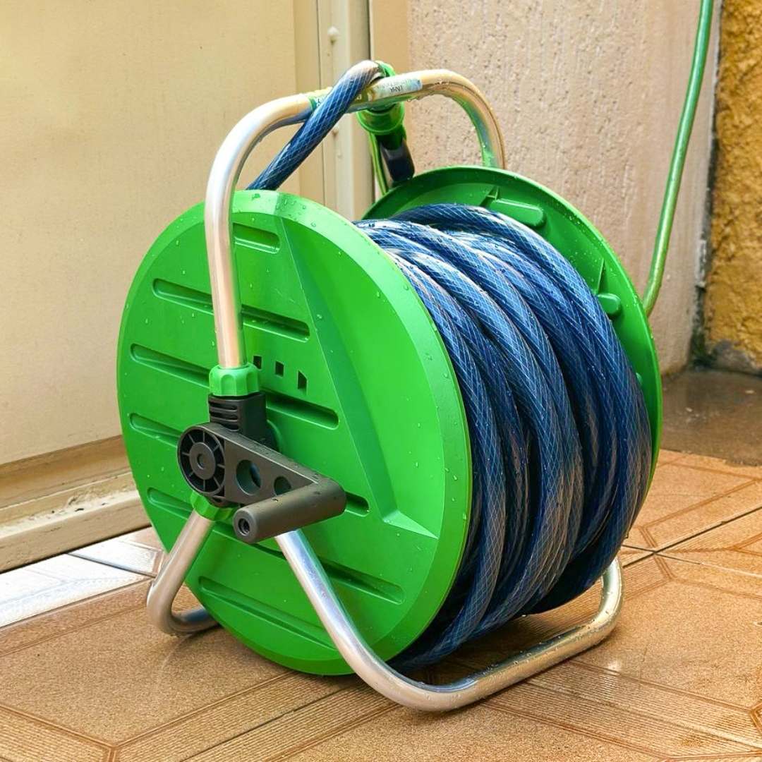 Suporte Enrolador de Mangueira Giratório 60 Metros Trapp