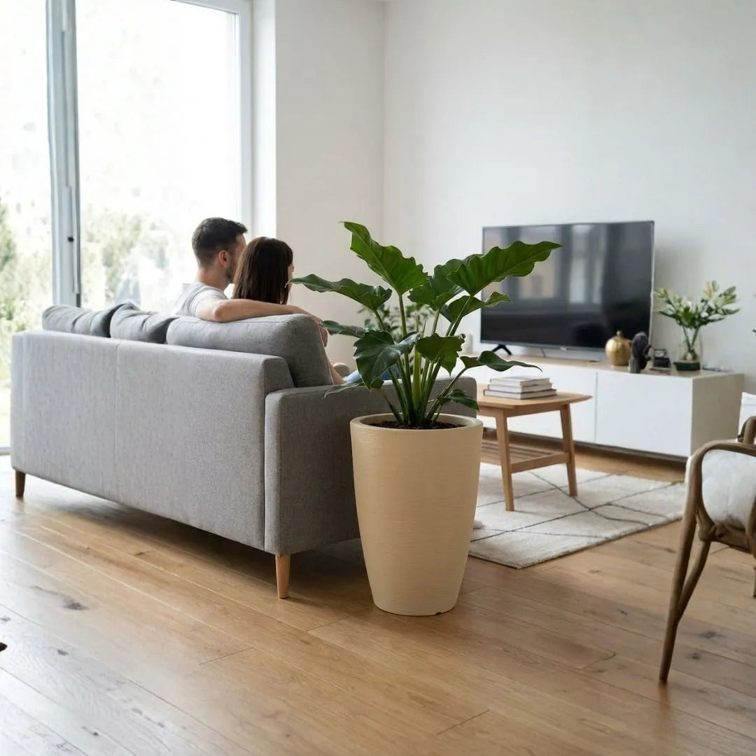 Vaso Pequim em Polietileno Texturizado 52x39cm