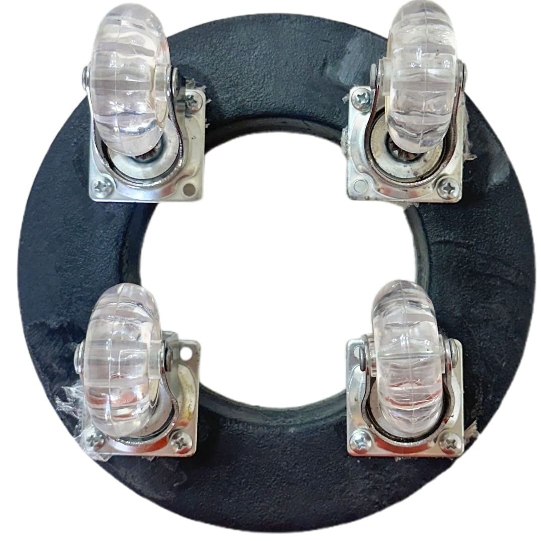 Suporte com Rodas de Silicone para Vasos Redondos