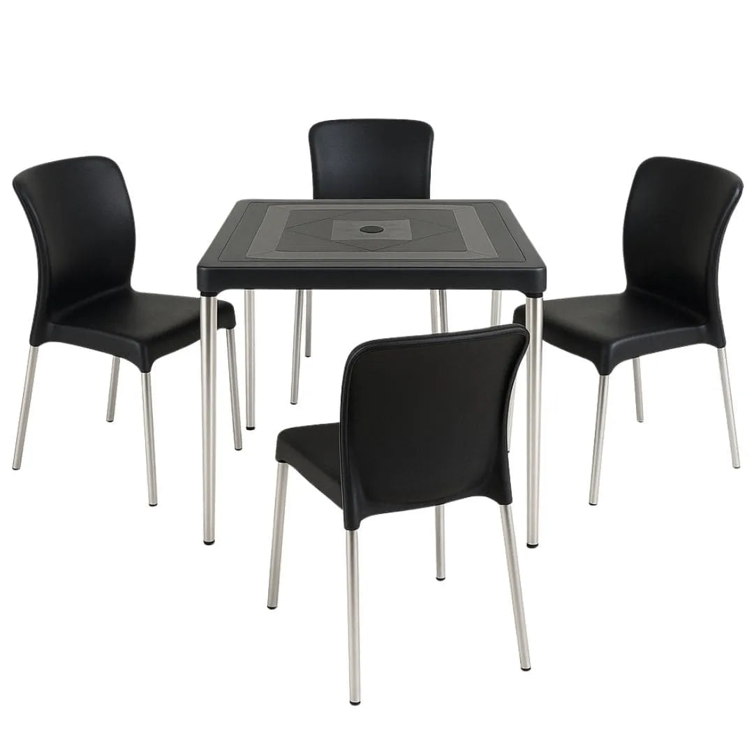 Kit Mesa com 4 Cadeiras - Sec Line da Injeplastec