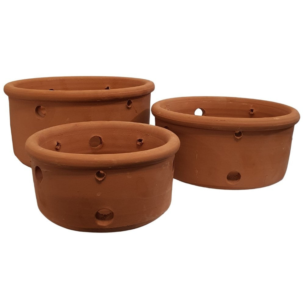 Vaso de Cerâmica com Furos para Orquídeas