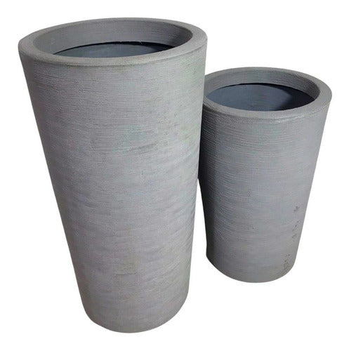 Kit 2 Vasos Damasco Texturizados