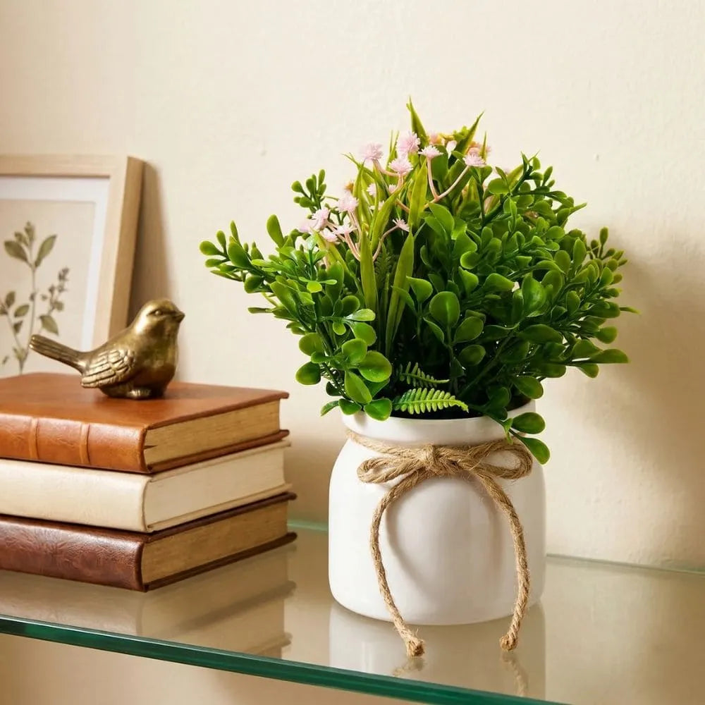 Vaso Decorativo com Flor Artificial
