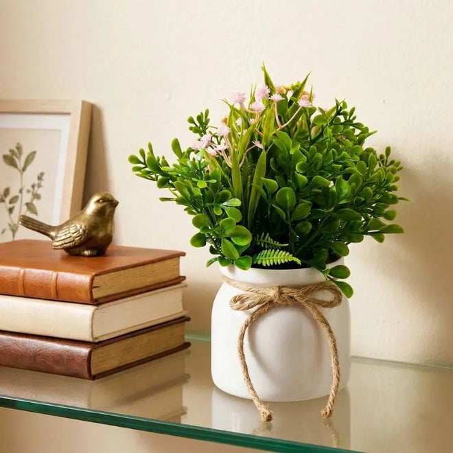Vaso Decorativo com Flor Artificial