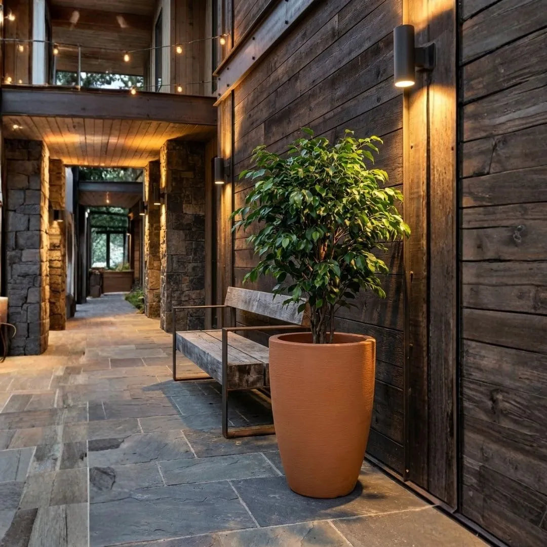 Vaso Pequim em Polietileno Texturizado 52x39cm