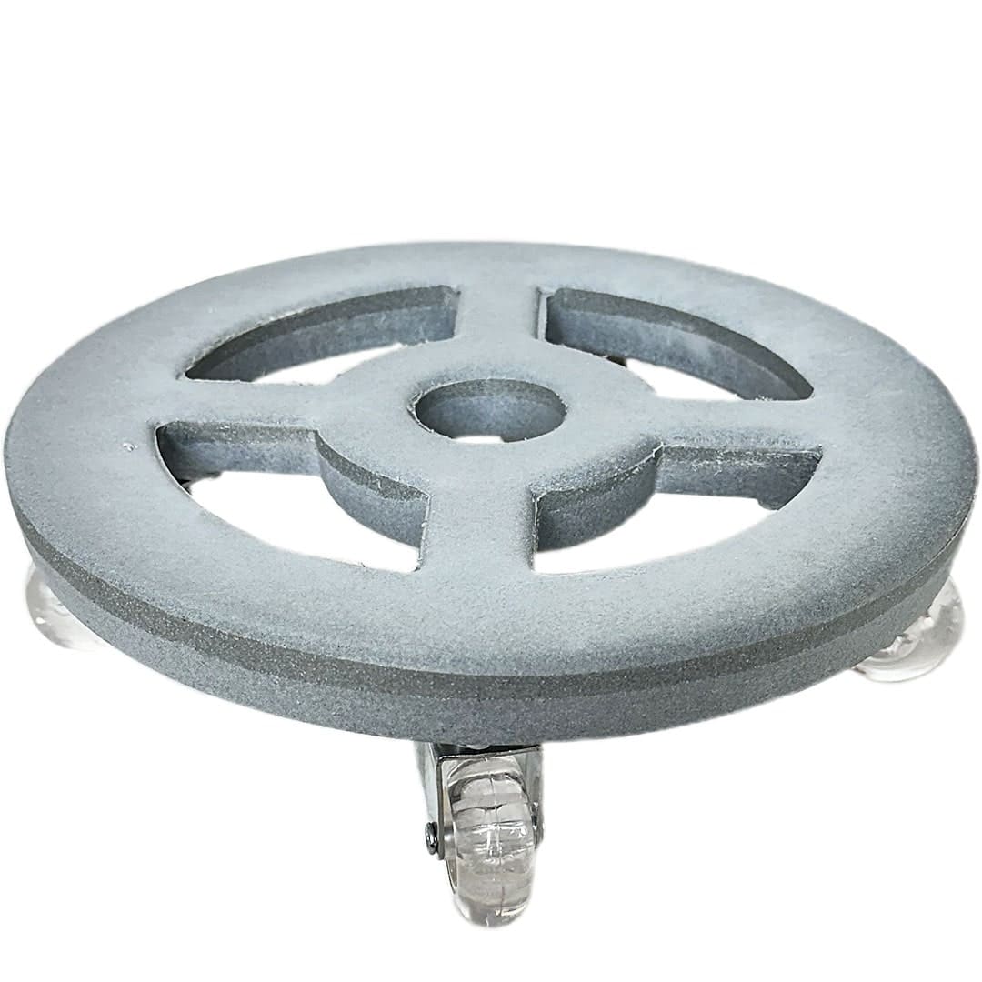 Suporte com Rodas de Silicone para Vasos Redondos