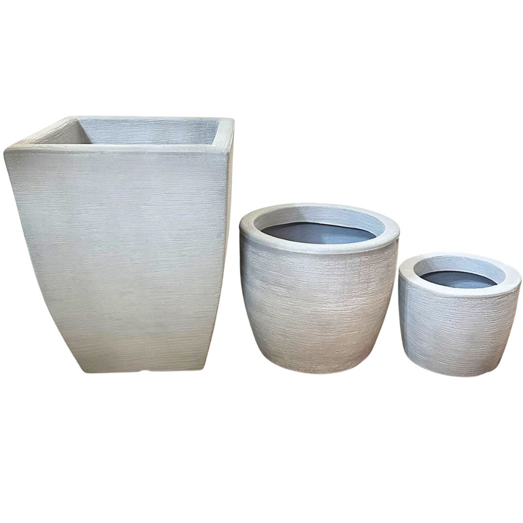 Kit 3 Vasos Texturizados Pequenos