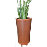 Vaso de Planta e Suporte com Roda Para Decoração Kit 2 Peças
