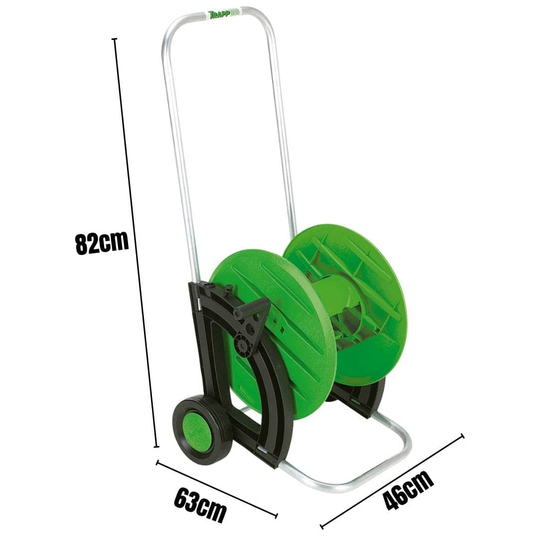 Suporte Enrolador de Mangueira com Rodas até 50 metros Trapp