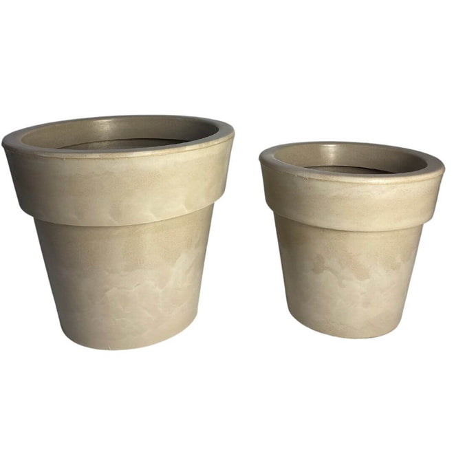 Kit 2 Vasos Atenas em Polietileno com Borda