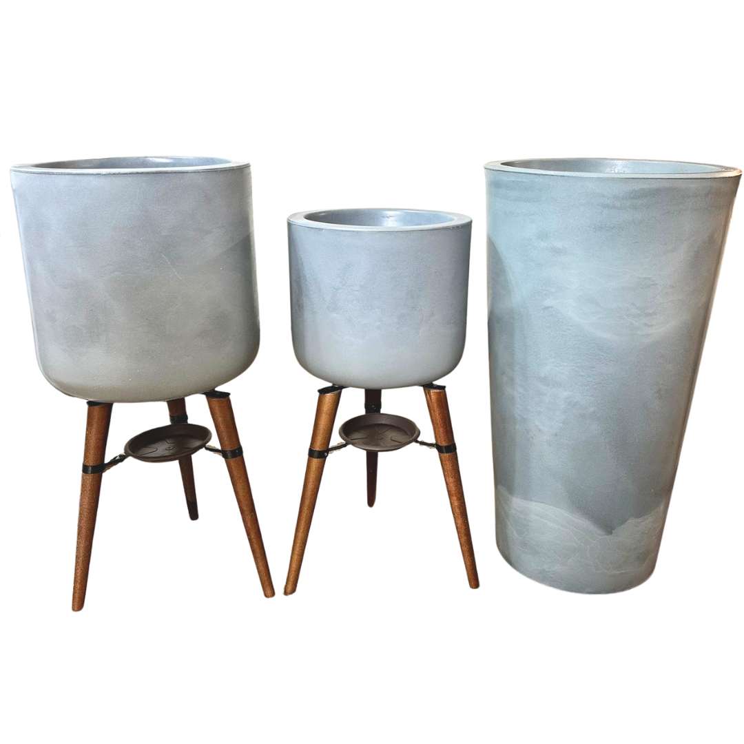 3 Vasos de Luxo Para Planta Decoração Externa Sacada Varanda