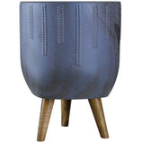 Kit 3 Vasos Genebra em Cerâmica com Tripé de Madeira