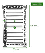 Suporte para Jardim Vertical de Ferro e Madeira 173x98cm
