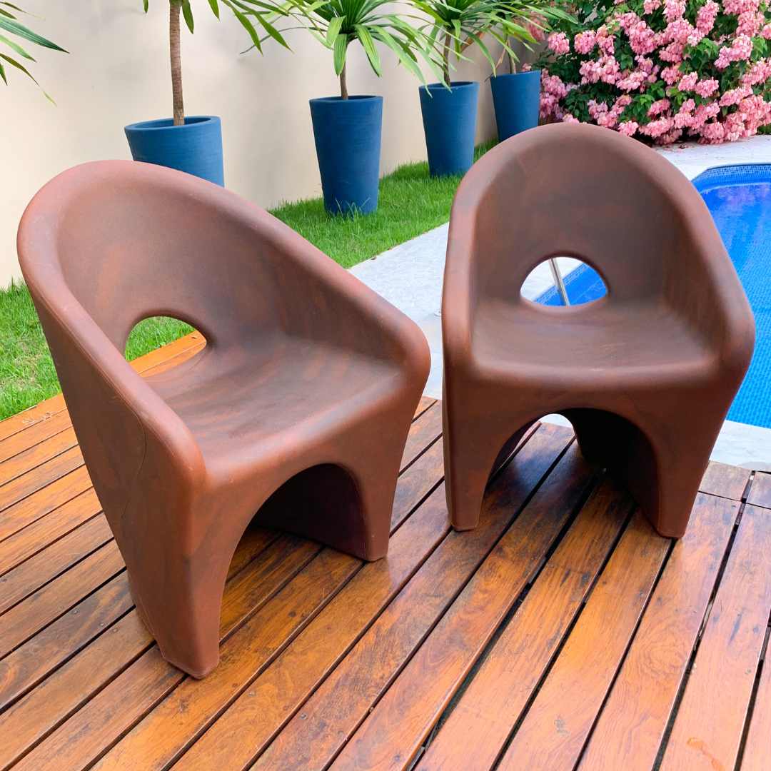 Kit Mesa de Centro com Champanheira + 2 Cadeiras Ipanema