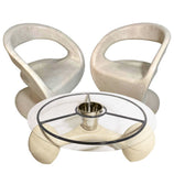 Conjunto Mesa de Centro com Champanheira + 2 Cadeiras Astúrias