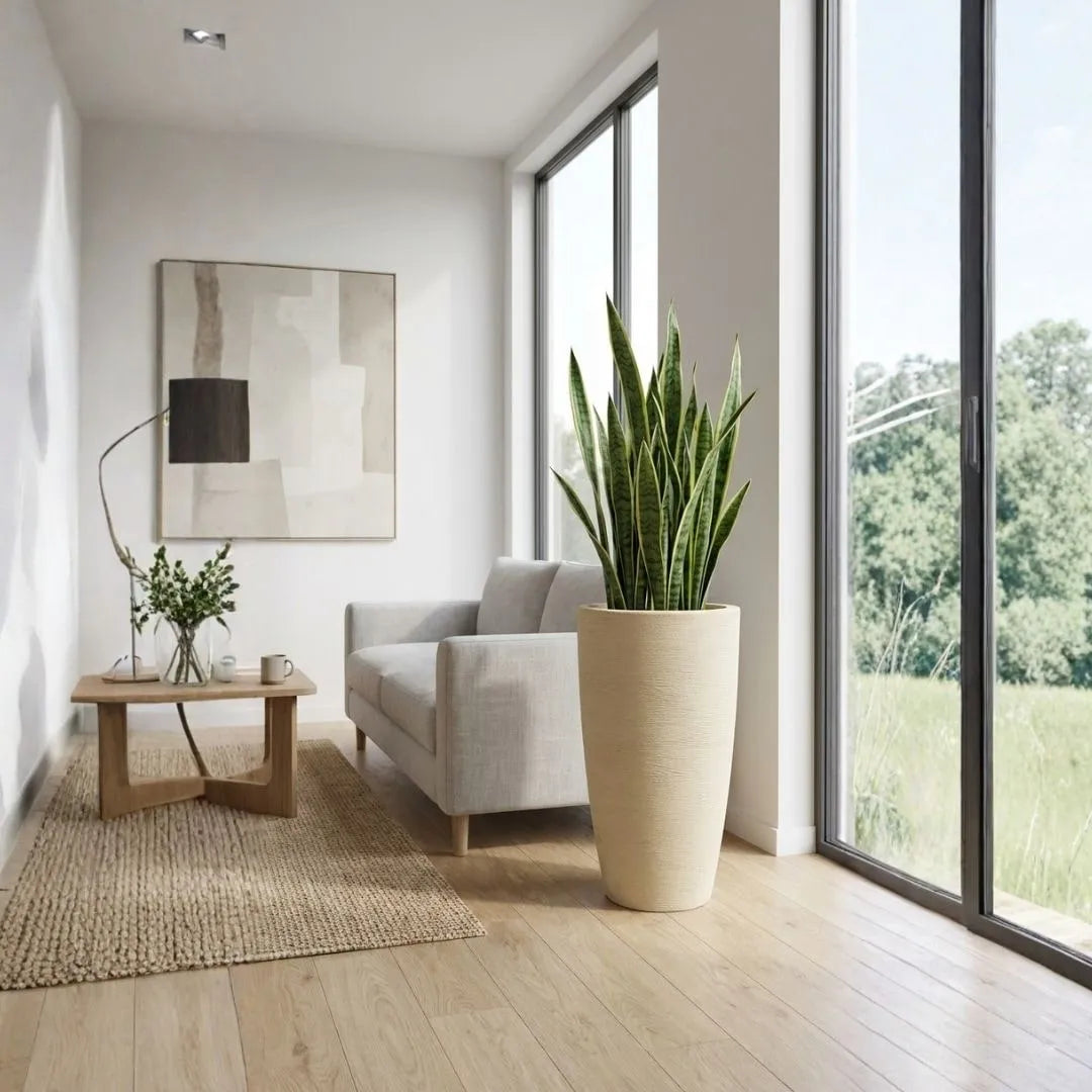 Vaso Pequim em Polietileno Texturizado 68x42cm