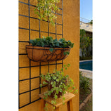 Jardineira de Fibra de Coco com Suporte Ornamentado