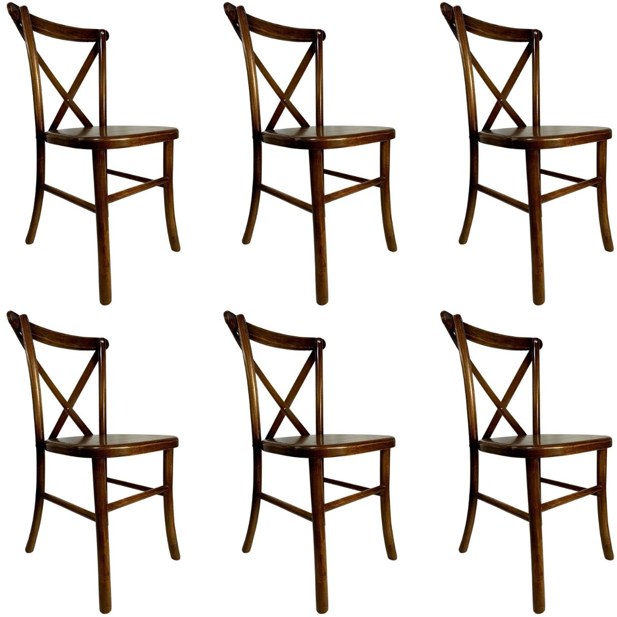6 Cadeiras Sala de Jantar Paris de Madeira Eucalipto Katrina