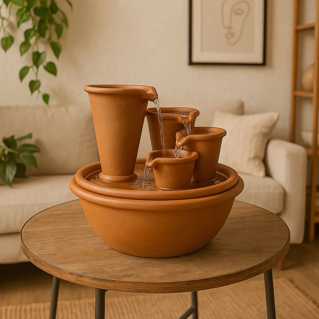 Fonte de Água de Cerâmica com Bomba Submersa