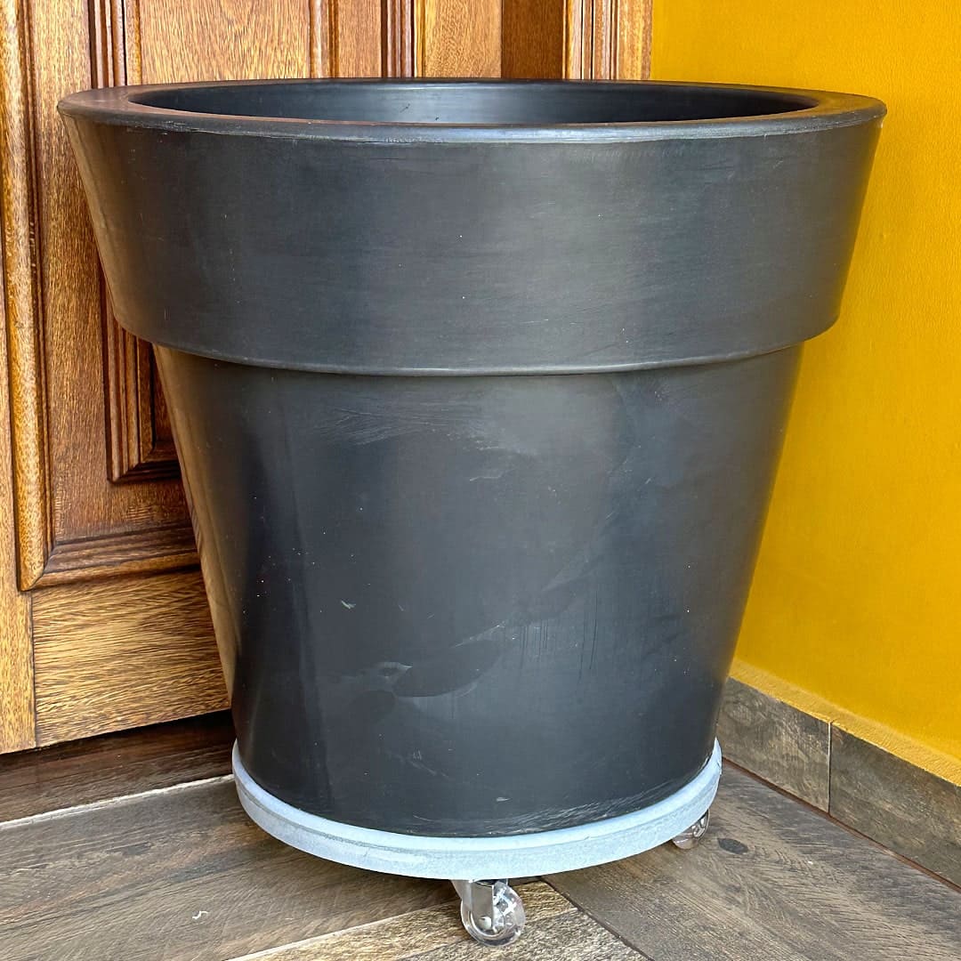 Suporte com Rodas de Silicone para Vasos Redondos