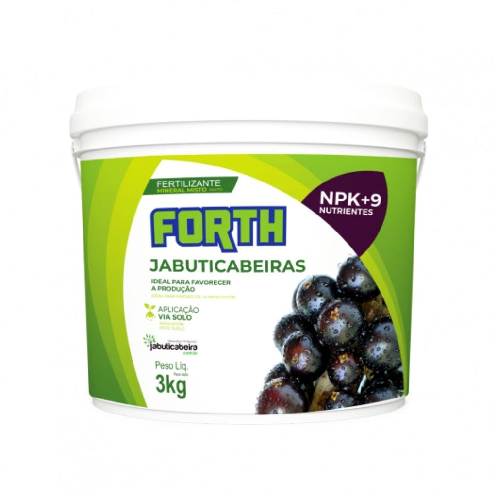 Adubo Fertilizante Mineral P/ Jabuticabeiras NPK Forth 3kg