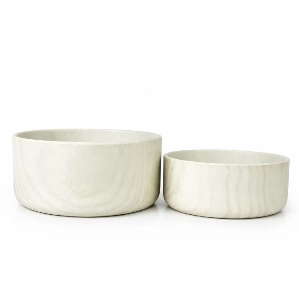 Kit 2 Vasos Bacia Linha Genebra em Cerâmica