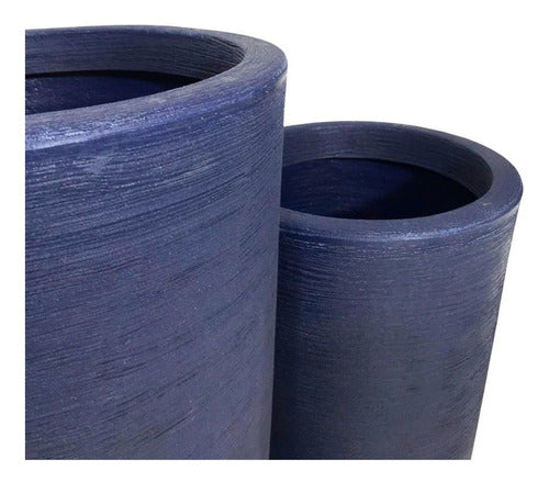 Kit 2 Vasos Linha Damasco Texturizado em Polietileno