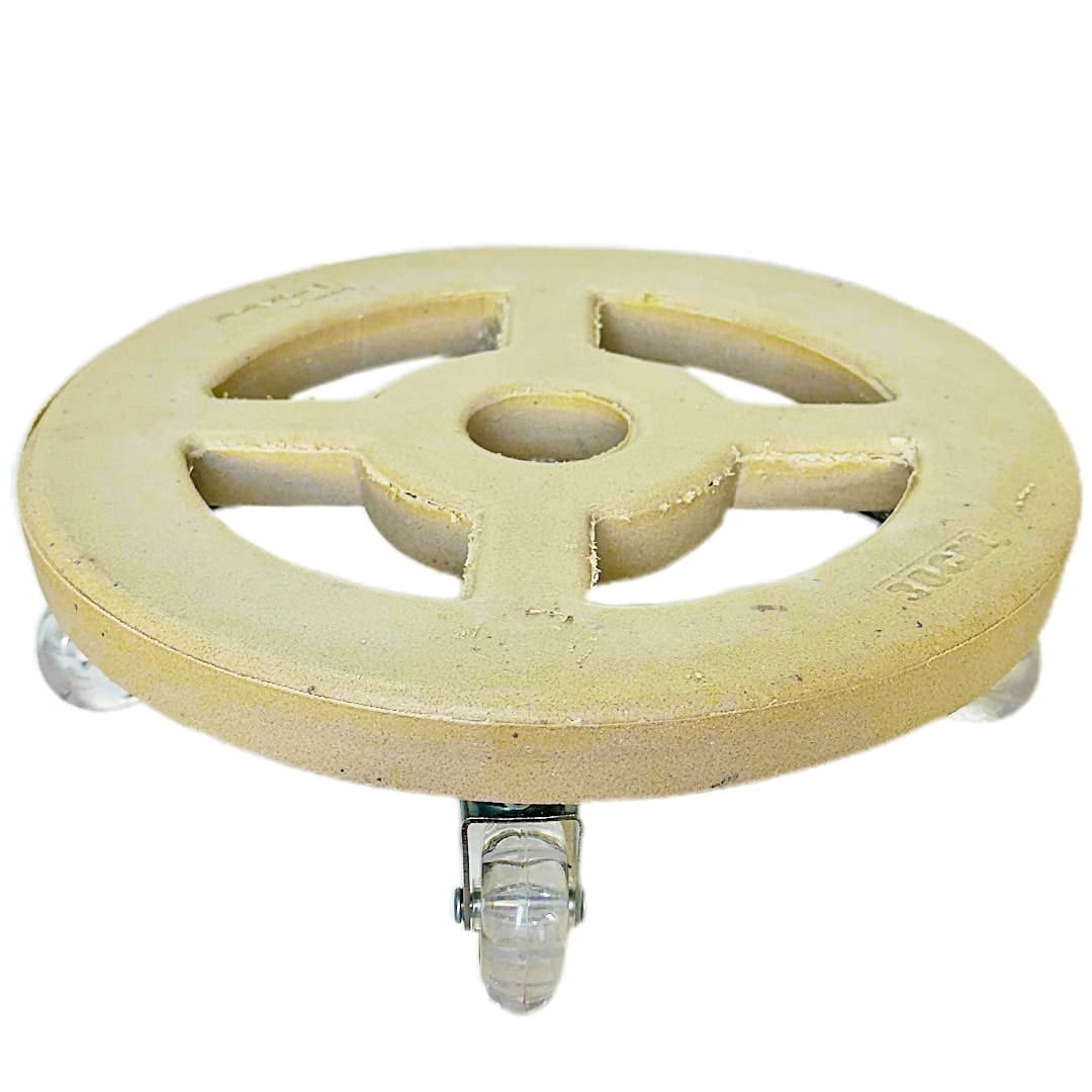 Suporte com Rodas de Silicone para Vasos Redondos