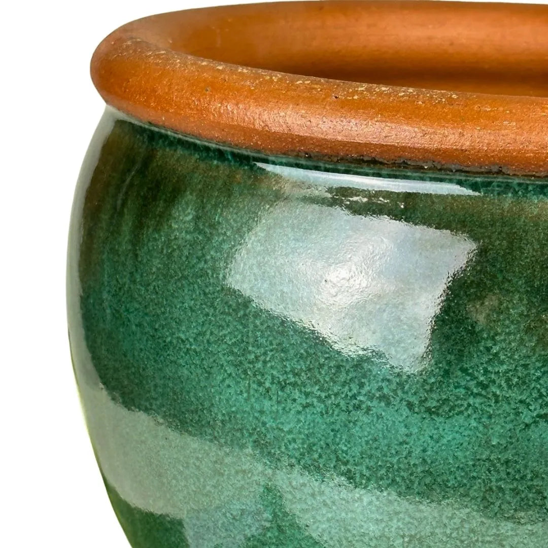 Vaso Cachepot em Cerâmica Esmaltada 18,5cm