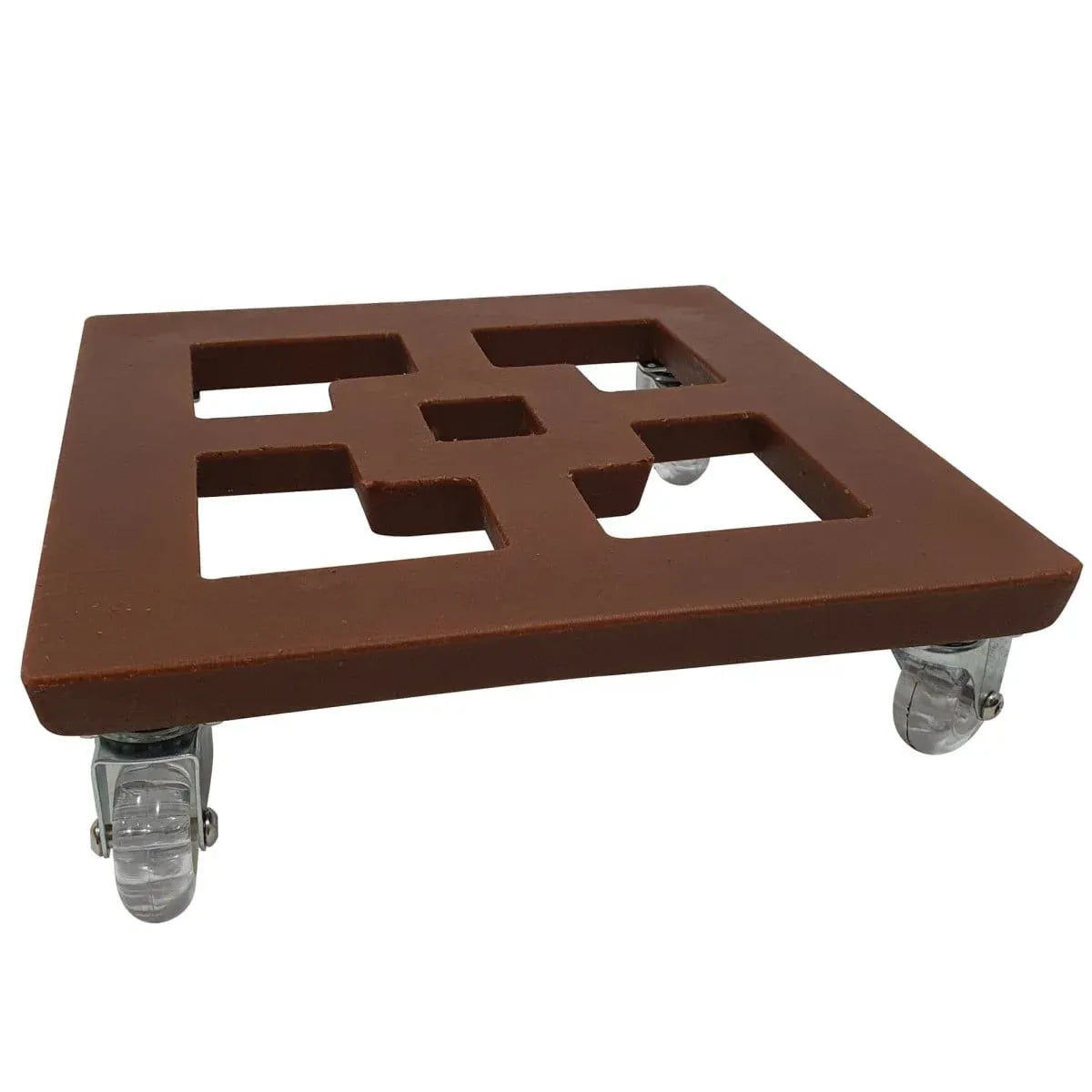 Suporte com Rodas de Silicone para Vasos Quadrados