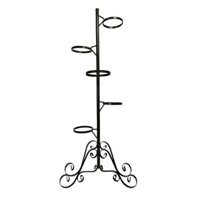 Suporte de Chão em Ferro para 5 Vasos 44x106cm