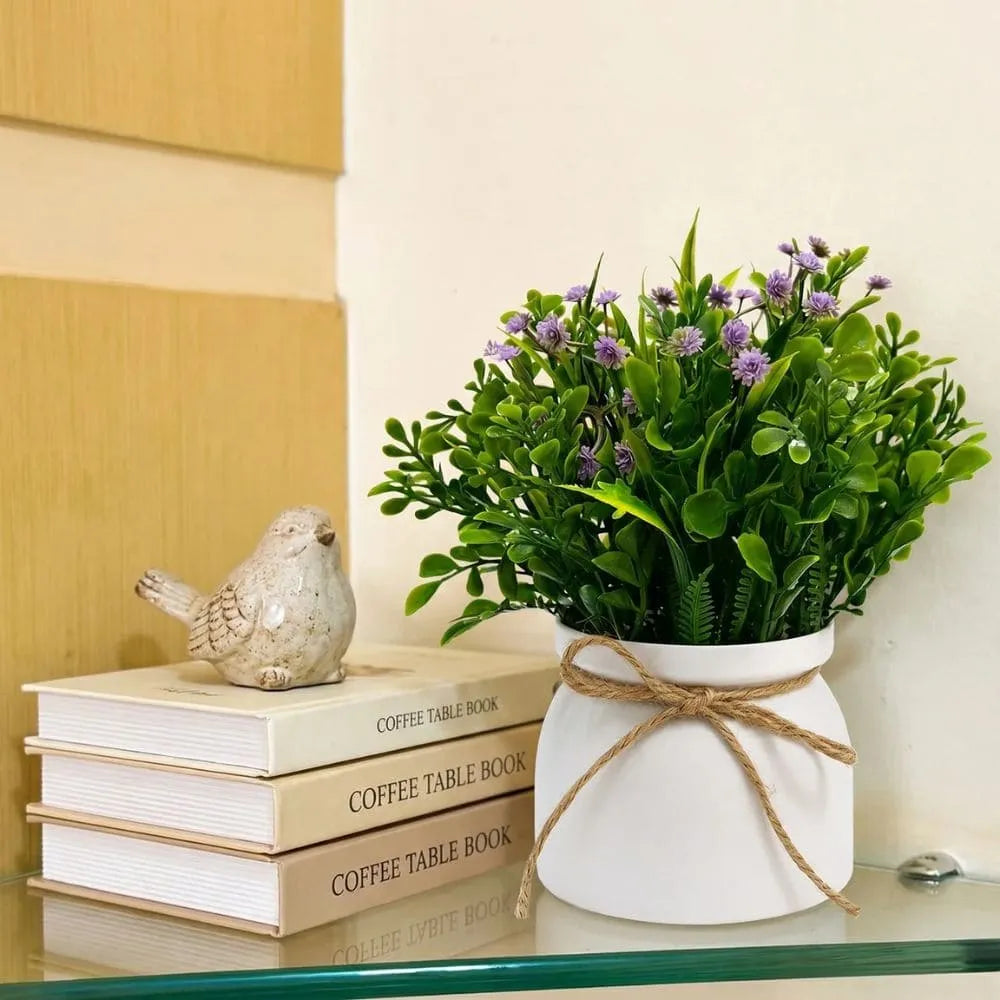 Vaso Decorativo com Flor Artificial