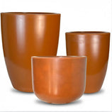Kit 3 Vasos Polietileno Cone + Bacia