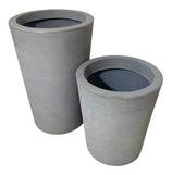 Kit 2 Vasos Linha Damasco Texturizado em Polietileno
