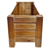 Jardineira de Madeira Ripada 40x16cm