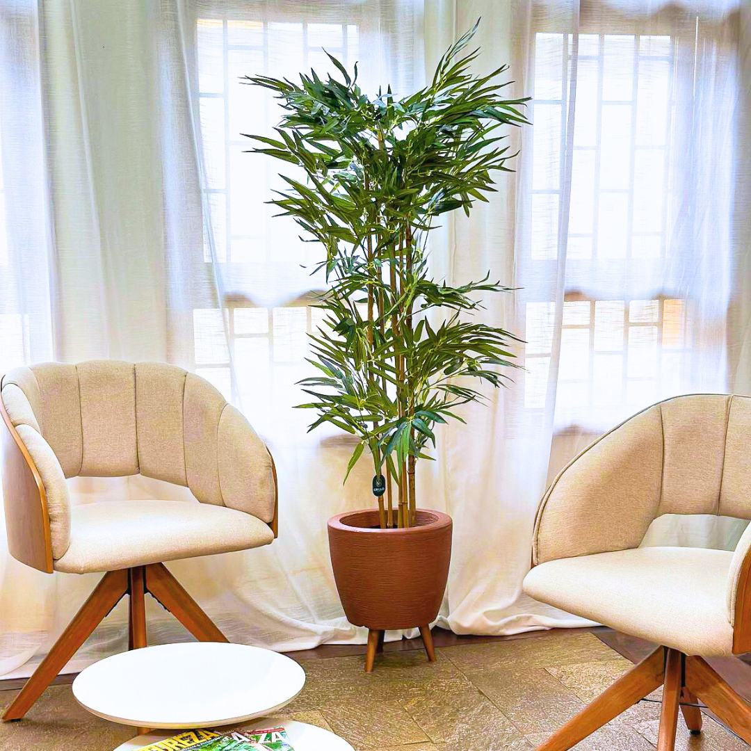 Planta Artificial Árvore Bambu Mossô Real Decoração 1,6m