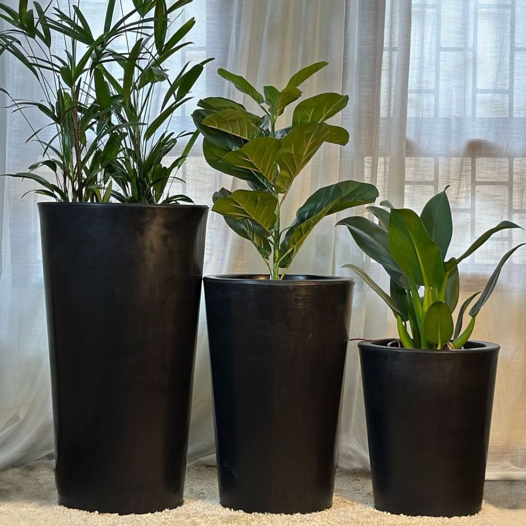 Kit 3 Vasos Damasco Brilhantes