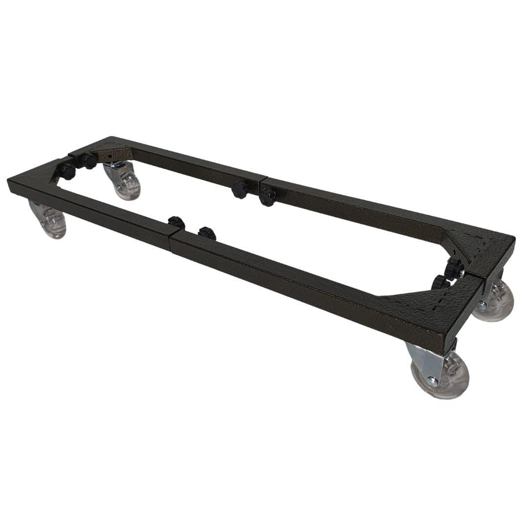 Suporte Ajustável com Rodas de Silicone para Jardineiras