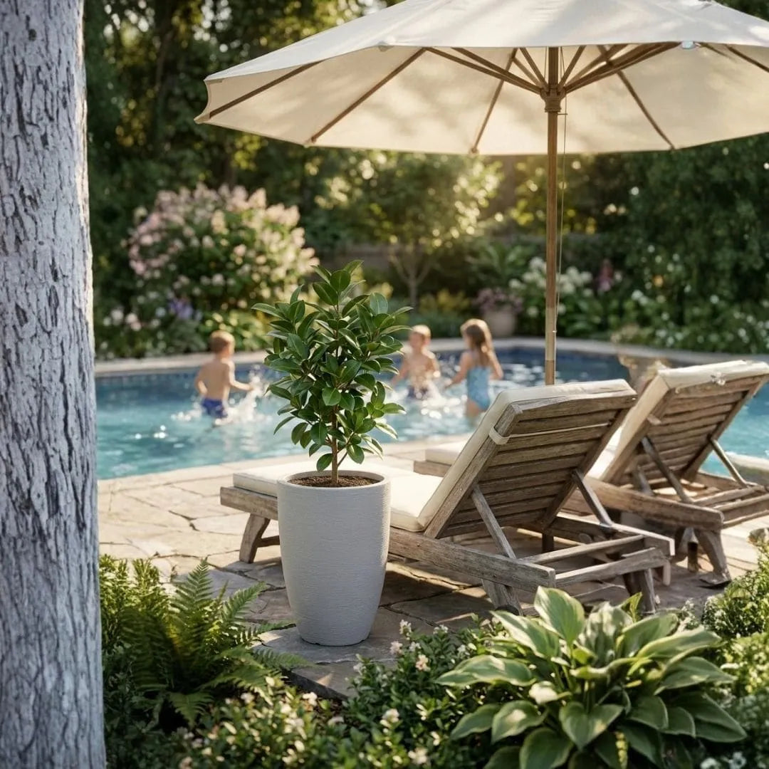 Vaso Pequim em Polietileno Texturizado 41x32cm