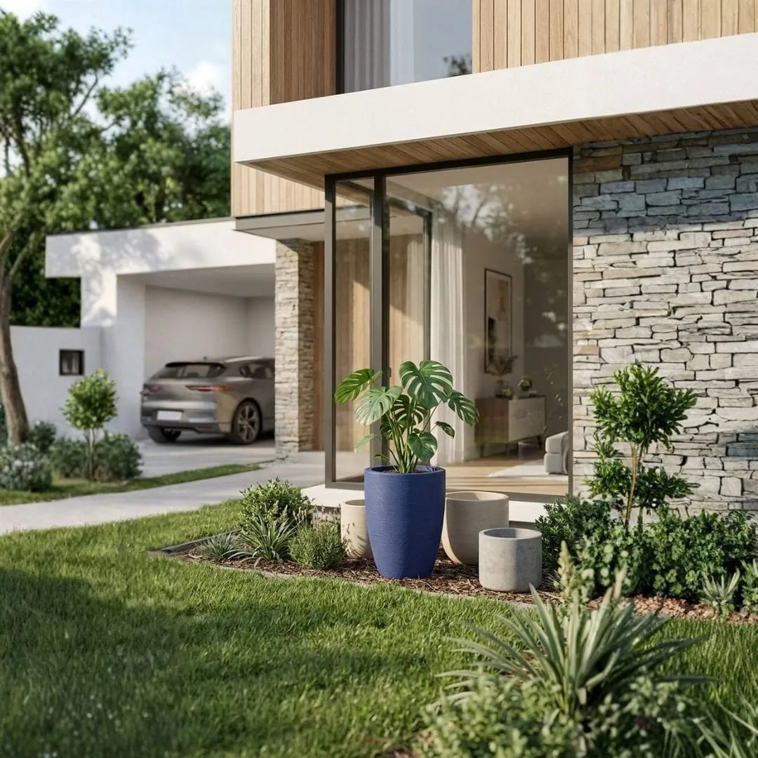 Vaso Pequim em Polietileno Texturizado 41x32cm