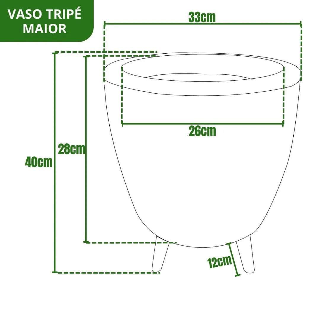 Vaso Linha Berlim com Tripé
