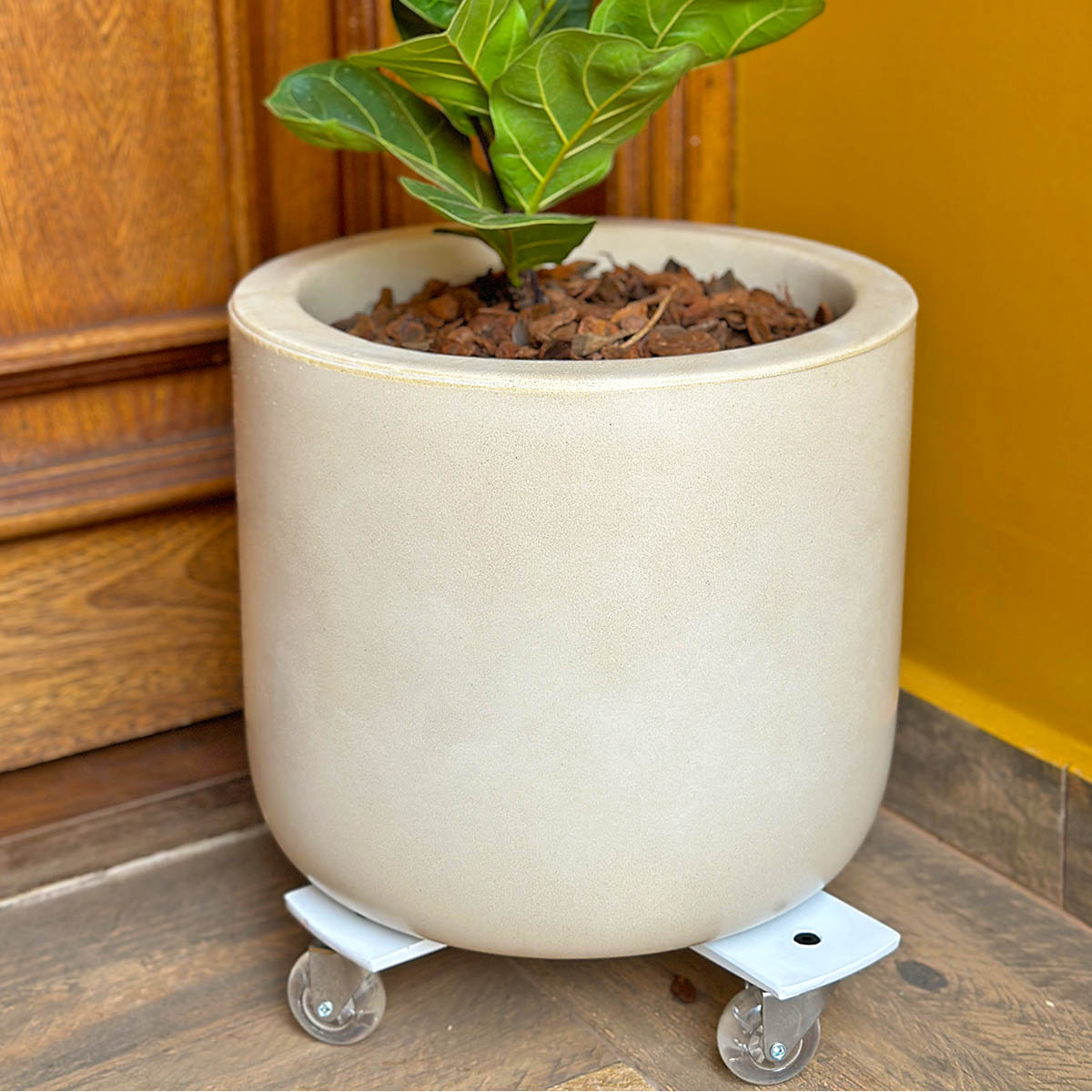 Suporte Cruzeta de Alumínio com Rodas de Silicone