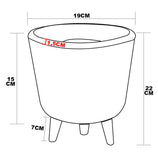 Mini Vaso Linha Doha 22cm com Tripé