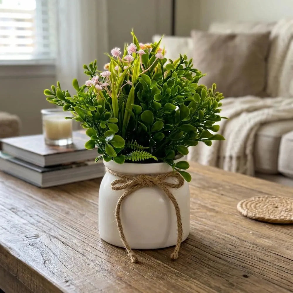 Vaso Decorativo com Flor Artificial