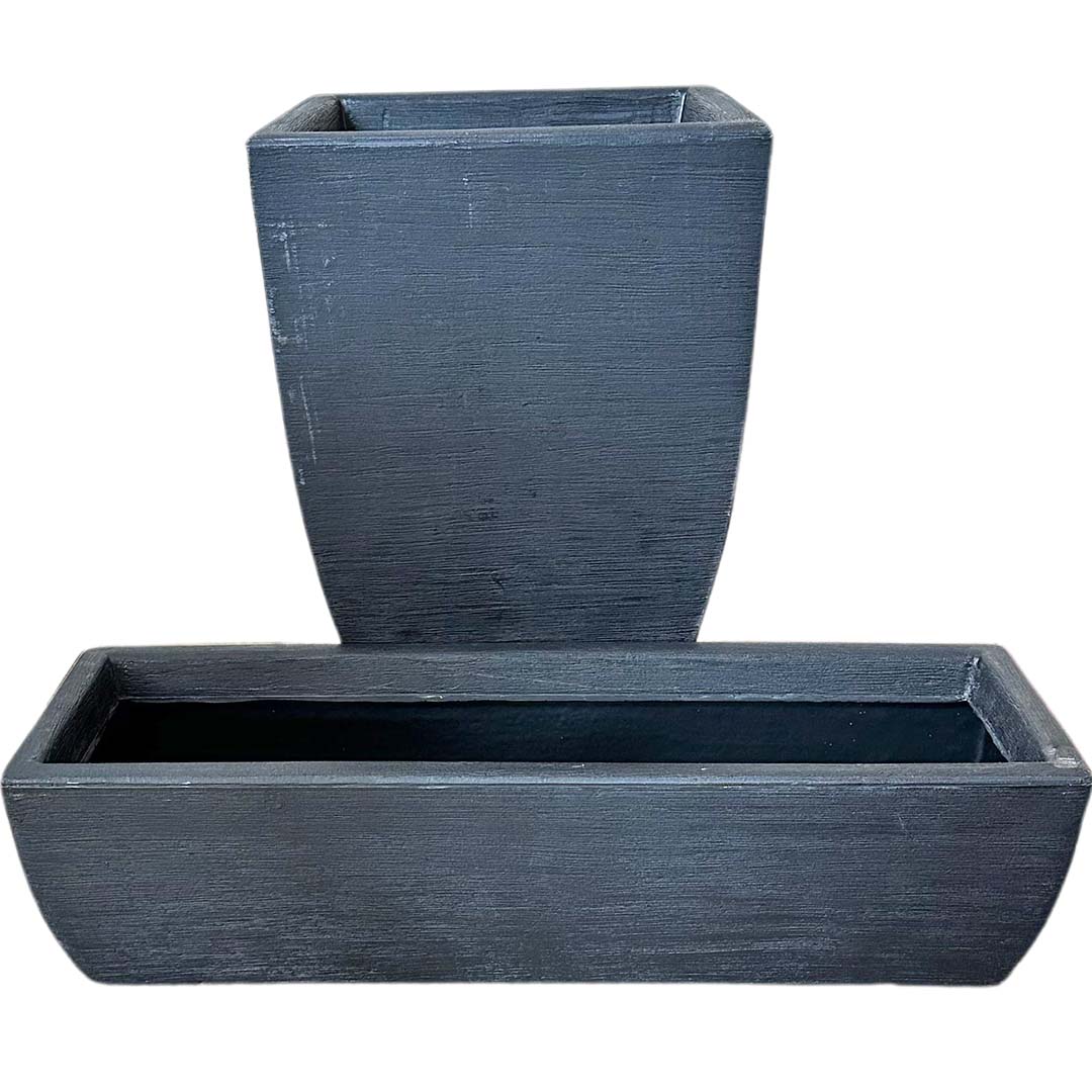 Kit Vaso + Suporte + Jardineira para Decoração Externa