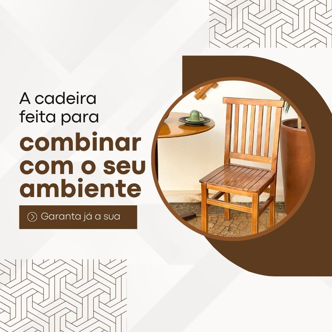 Cadeira Mineira de Madeira Maciça