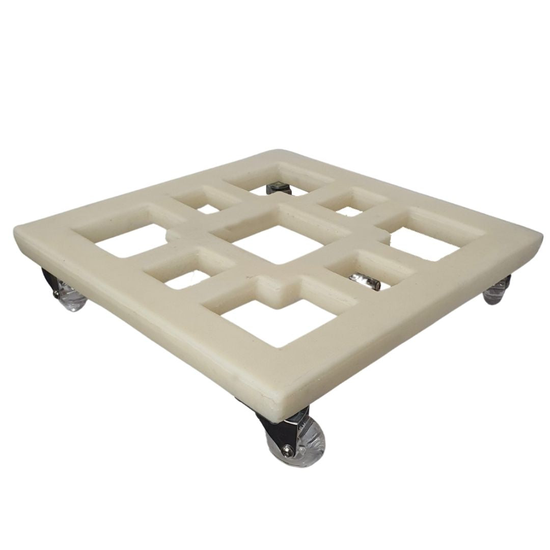 Suporte com Rodas de Silicone para Vasos Quadrados