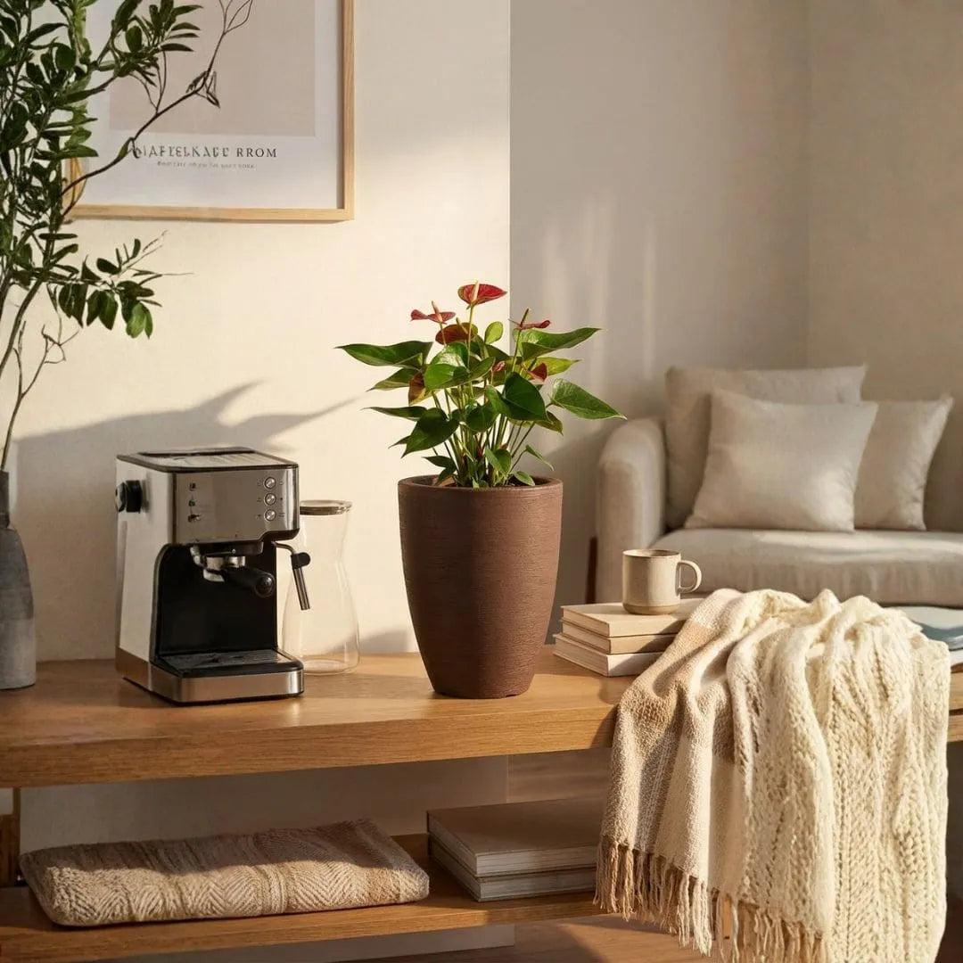 Vaso Pequim em Polietileno Texturizado 30x24cm