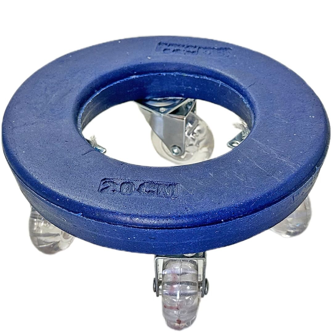 Suporte com Rodas de Silicone para Vasos Redondos