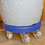 Suporte com Rodas de Silicone para Vasos Redondos